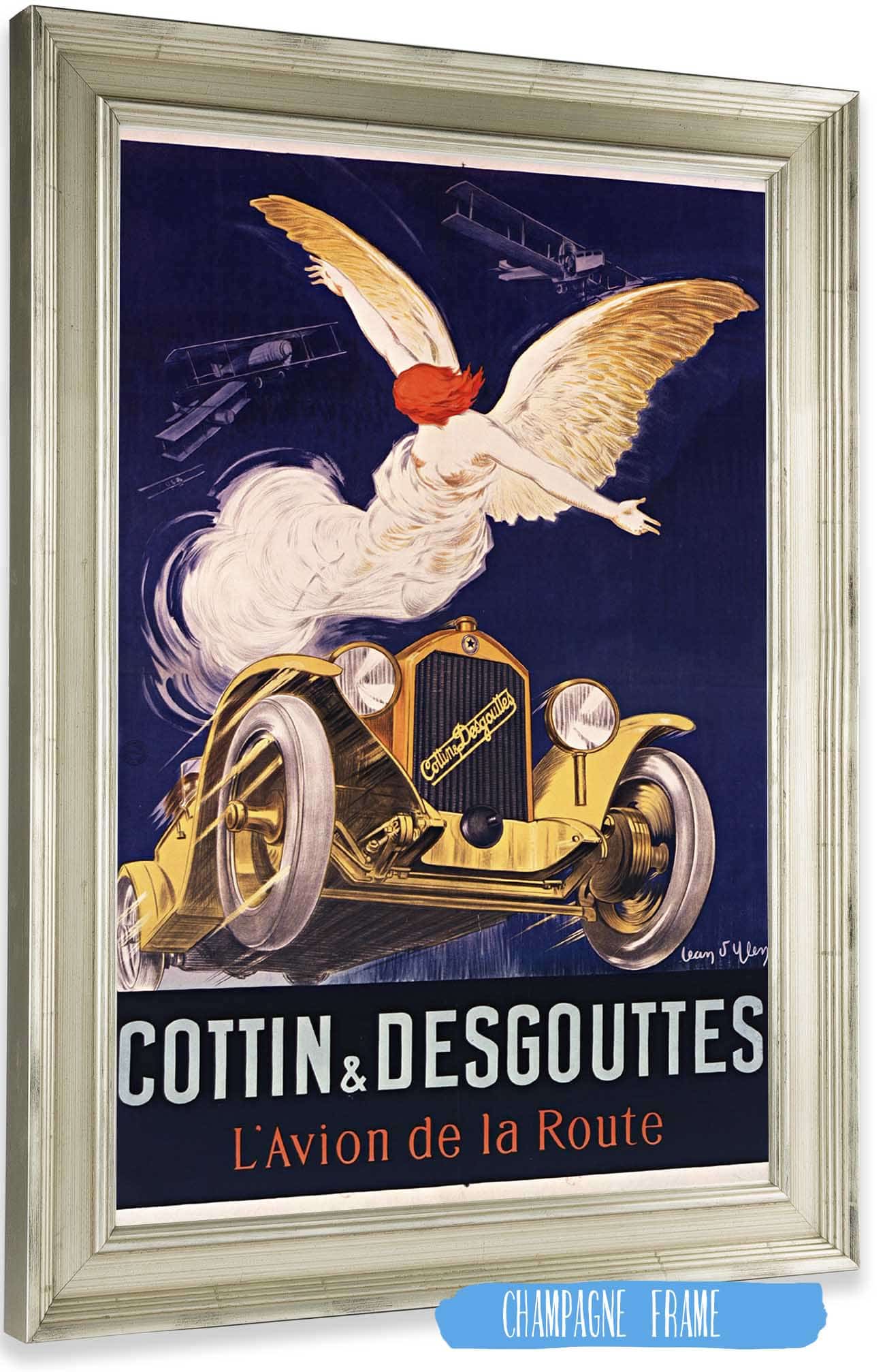 Cottin Et Desgouttes Lavion De La Route by Jean Dylen Posters, Prints, & Visual Artwork