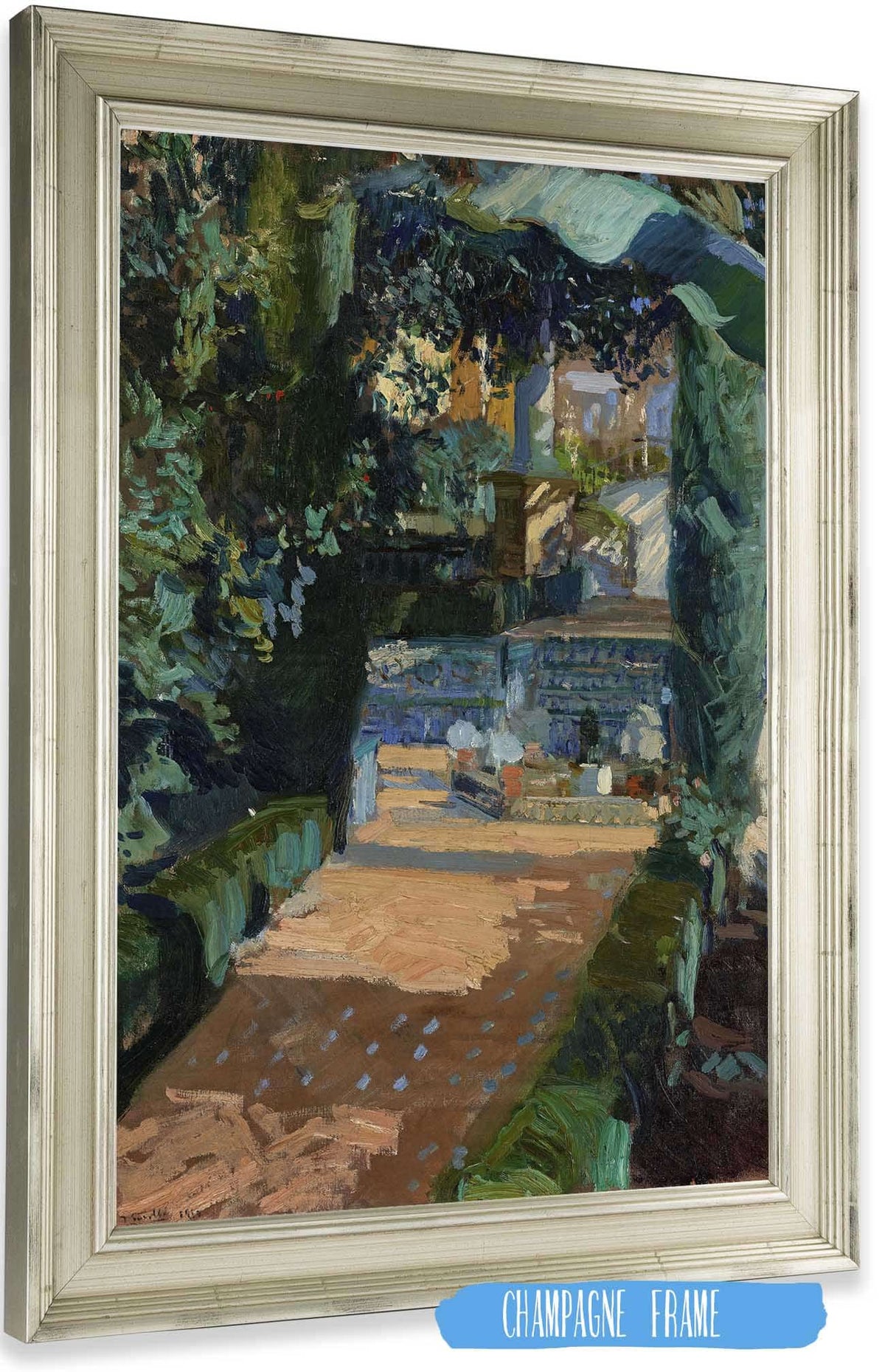 Court Of The Dances Alcazar Sevilla by Joaquin Sorolla Posters, Prints, & Visual Artwork