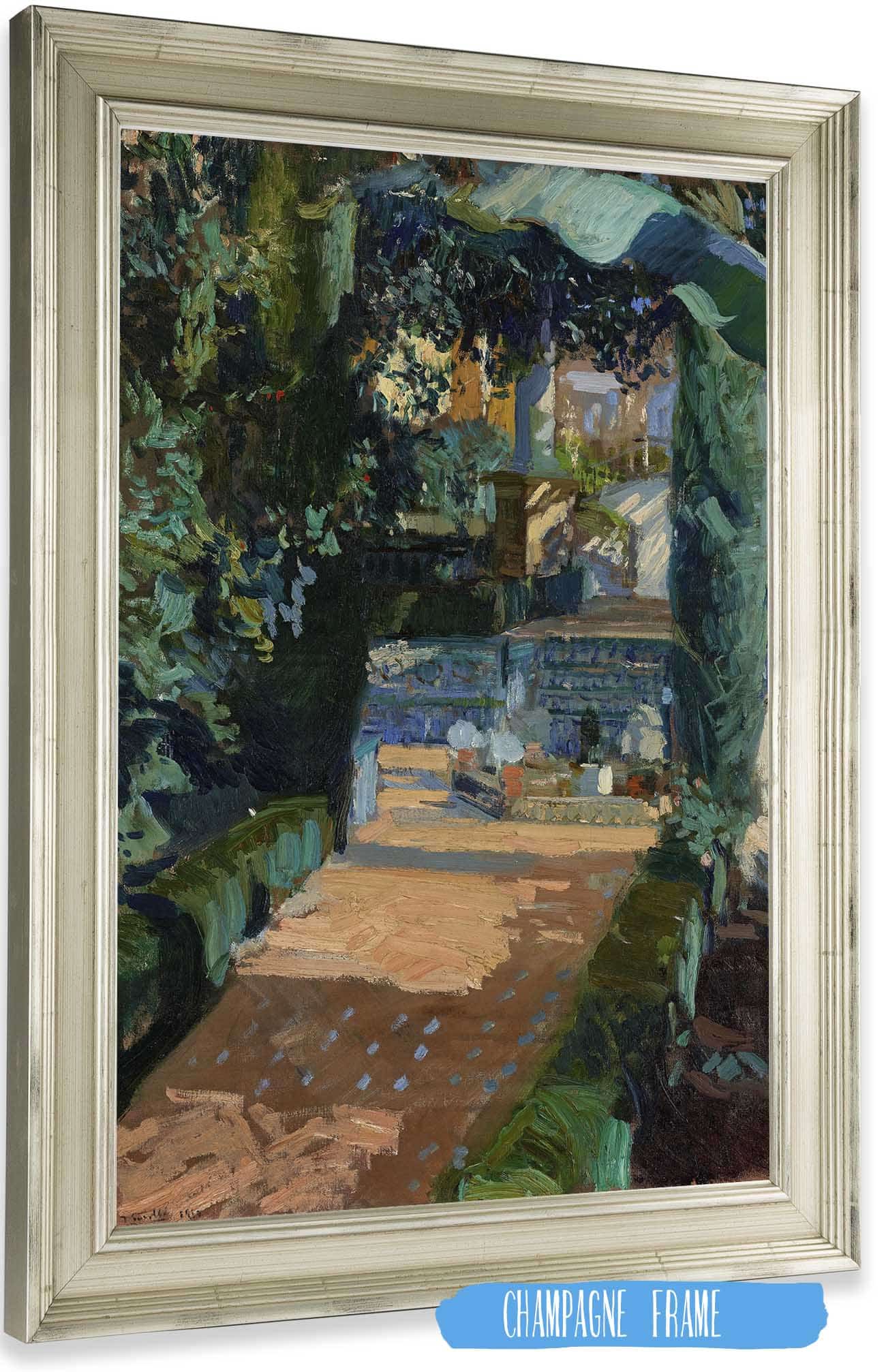 Court Of The Dances Alcazar Sevilla by Joaquin Sorolla Posters, Prints, & Visual Artwork