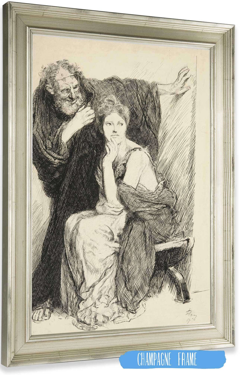 Cressida And Her Uncle From Troilus And Cressida by Edwin Austin Abbey Posters, Prints, & Visual Artwork