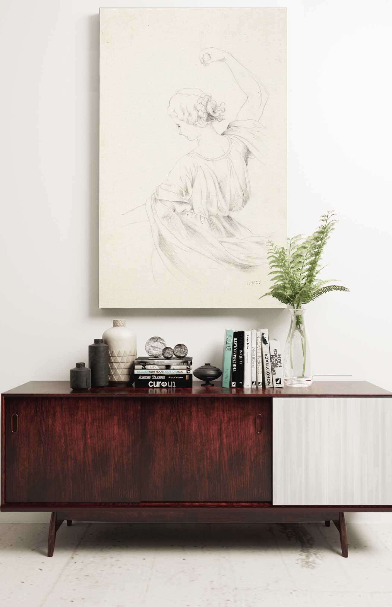 Dancing Girl Back  by Helene Schjerfbeck Posters, Prints, & Visual Artwork