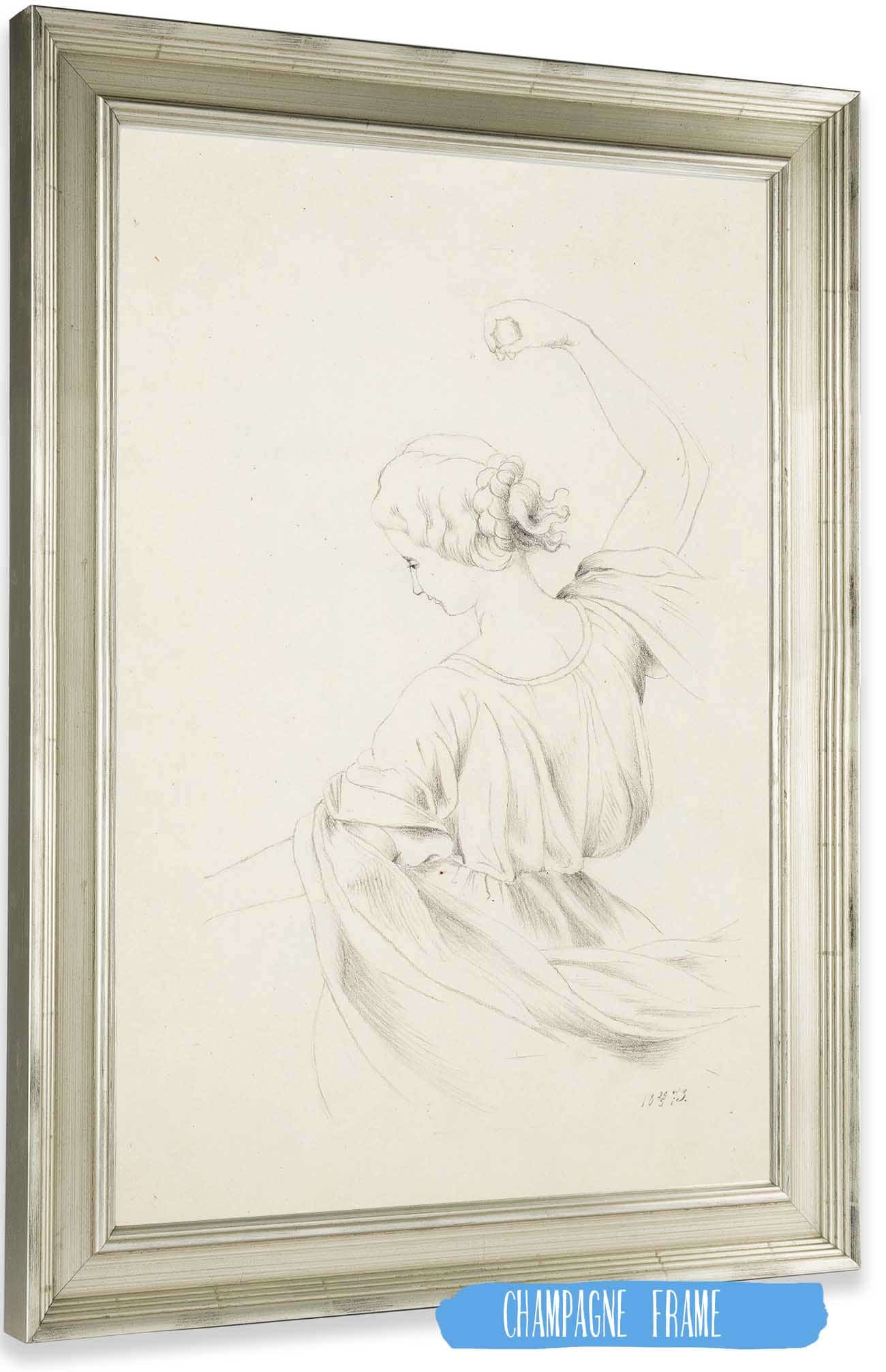 Dancing Girl Back  by Helene Schjerfbeck Posters, Prints, & Visual Artwork