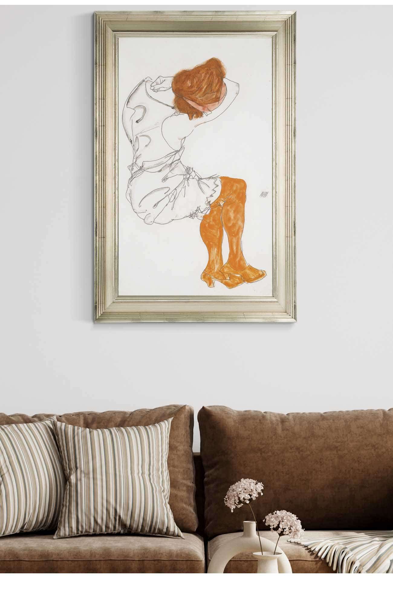 Das Schlafende Madchen The Sleeping Girl by Egon Schiele Posters, Prints, & Visual Artwork