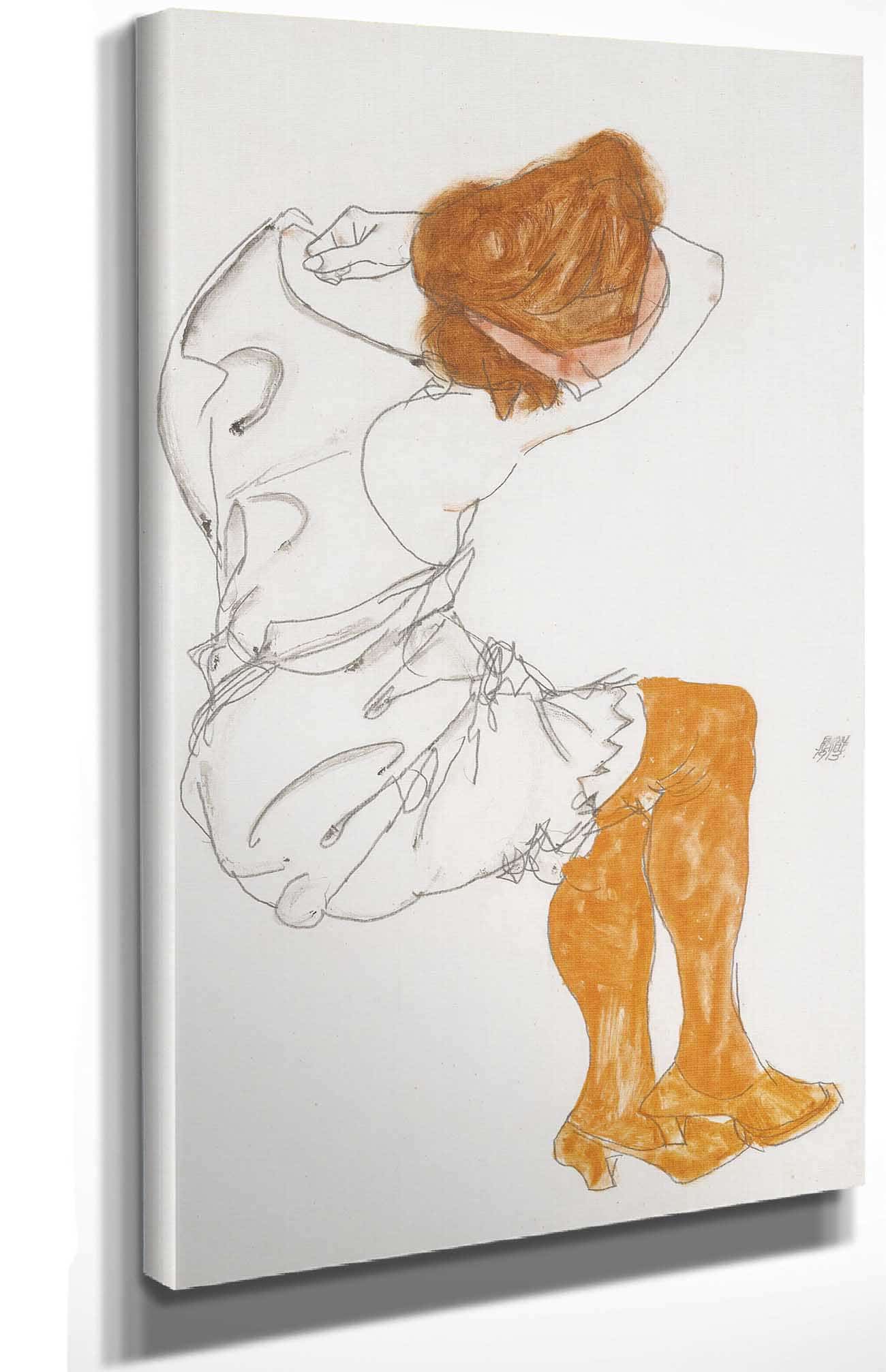 Das Schlafende Madchen The Sleeping Girl by Egon Schiele Posters, Prints, & Visual Artwork