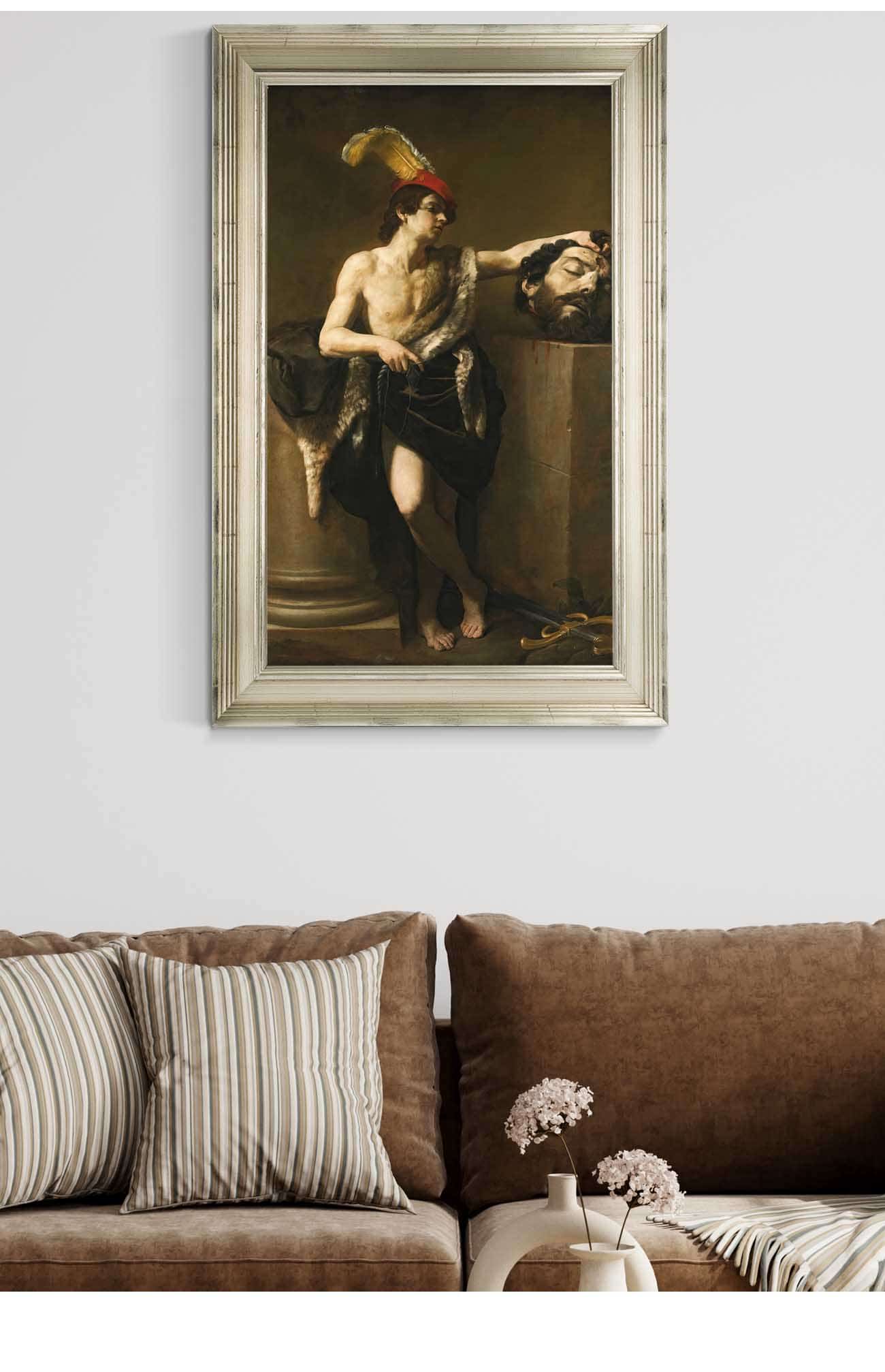 David With The Head Of Goliath by Guido Reni Posters, Prints, & Visual Artwork