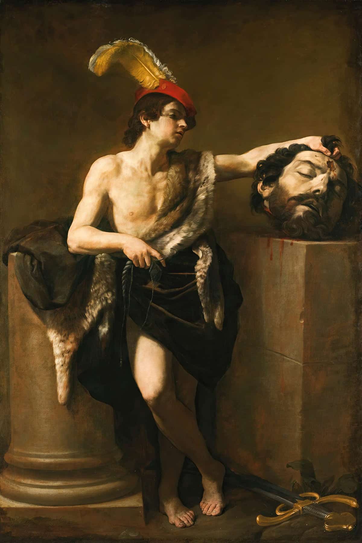 David With The Head Of Goliath by Guido Reni Posters, Prints, & Visual Artwork