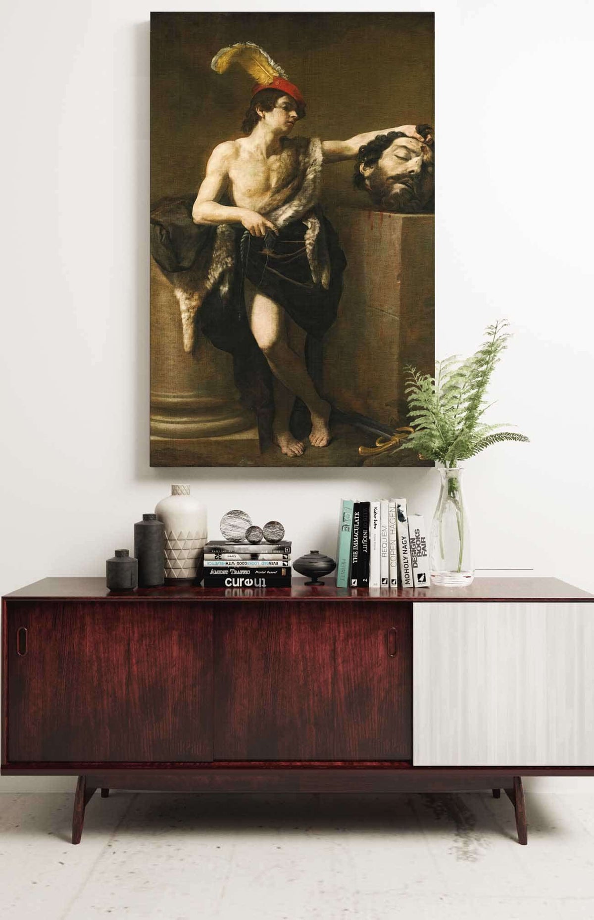 David With The Head Of Goliath by Guido Reni Posters, Prints, & Visual Artwork