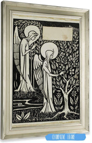 Decorative Study Two Angels by Aubrey Vincent Beardsley Posters, Prints, & Visual Artwork