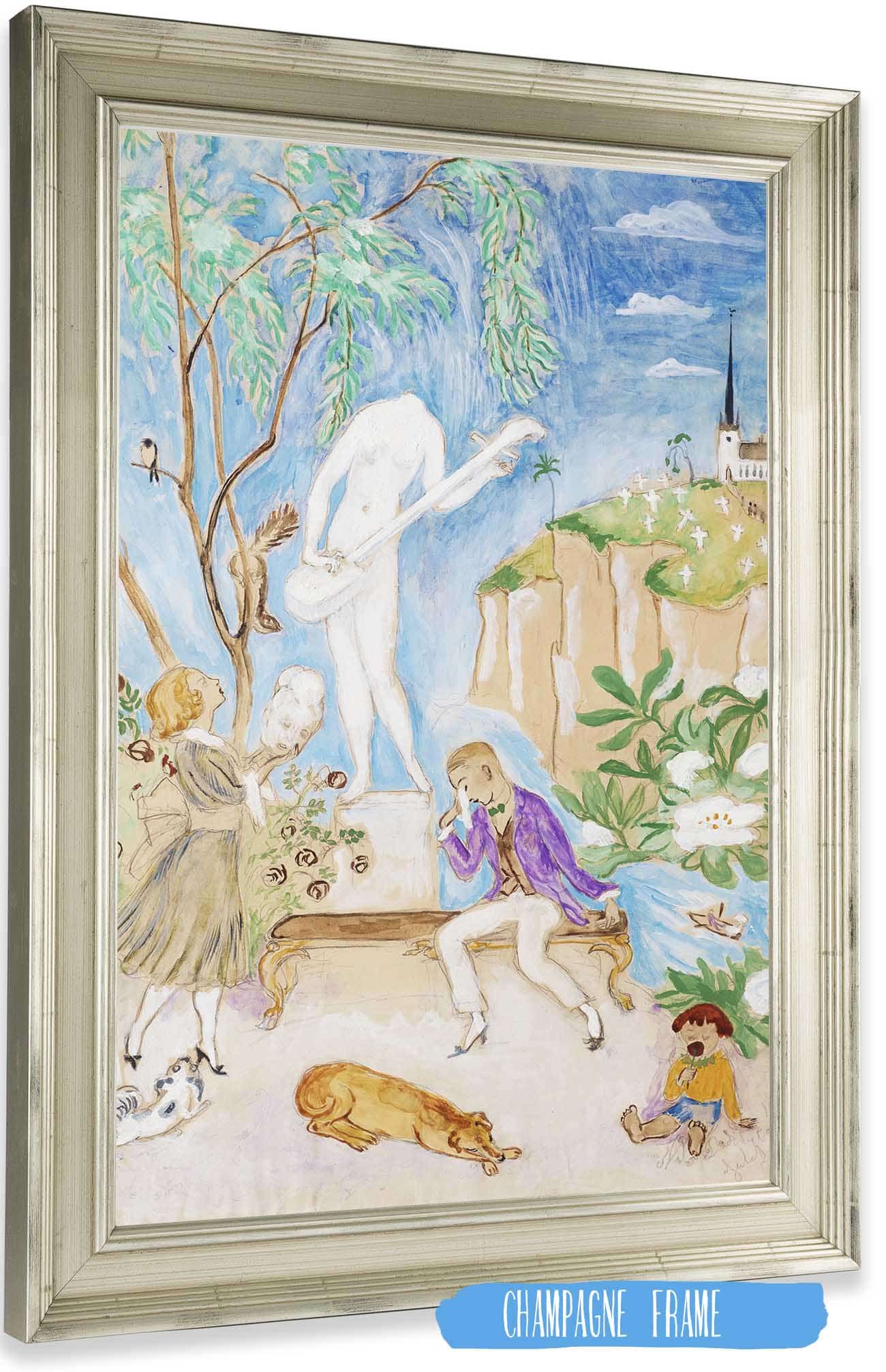 Den Sonderslagna Statyn Ii by Nils Dardel Posters, Prints, & Visual Artwork