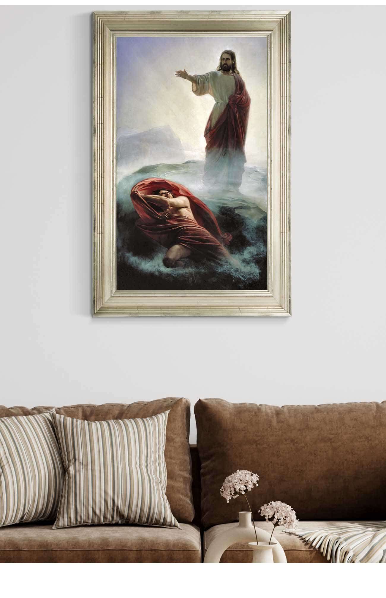Denying Satan by Carl Bloch Posters, Prints, & Visual Artwork
