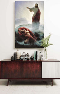 Denying Satan by Carl Bloch Posters, Prints, & Visual Artwork