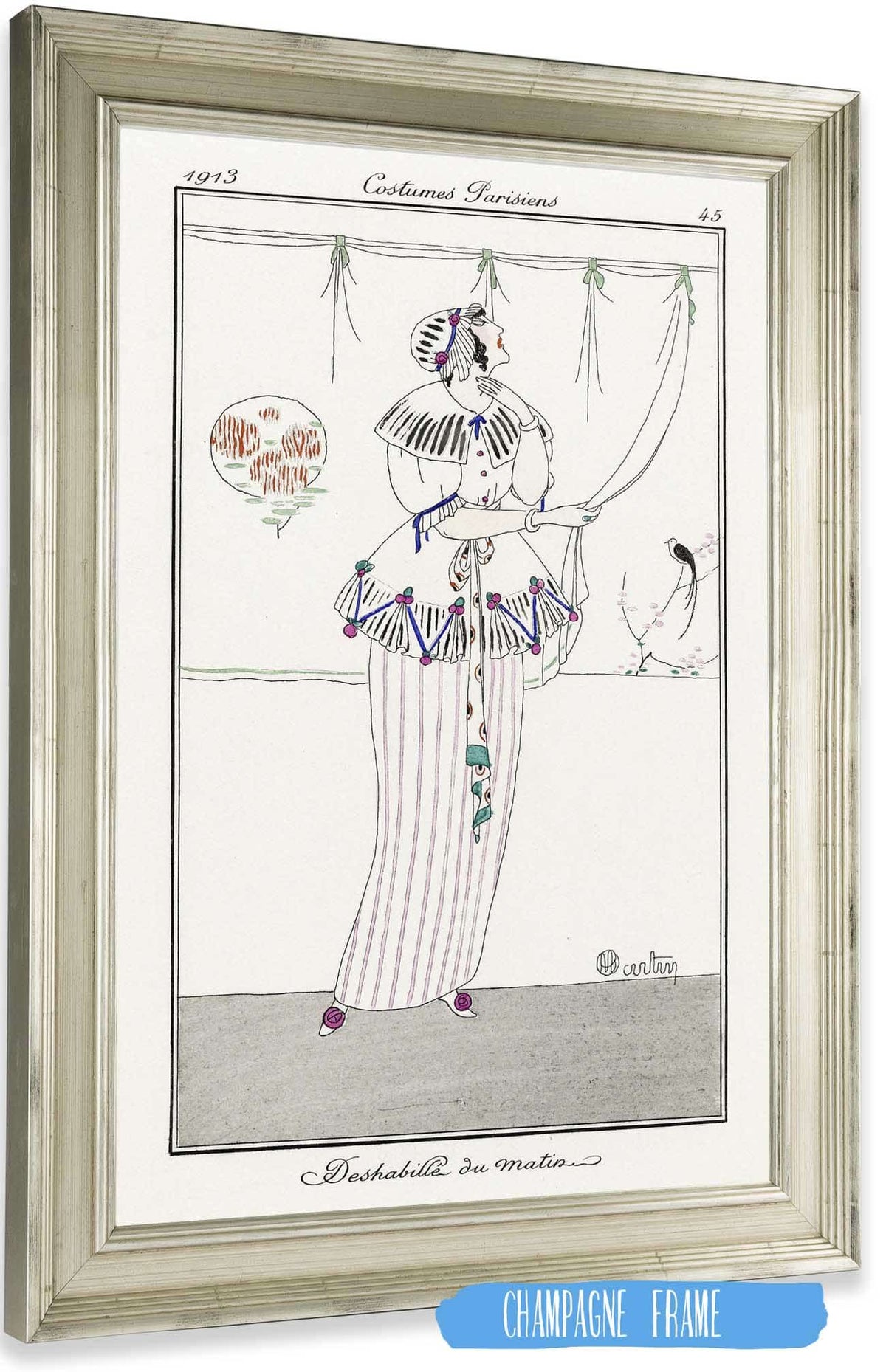 Deshabille Du Matin by Charles Martin Posters, Prints, & Visual Artwork