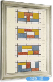 Design For A Stained Glass Window by Theo Van Doesburg Posters, Prints, & Visual Artwork