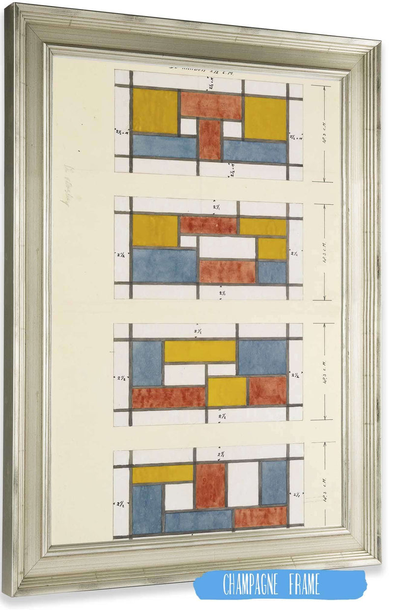 Design For A Stained Glass Window by Theo Van Doesburg Posters, Prints, & Visual Artwork