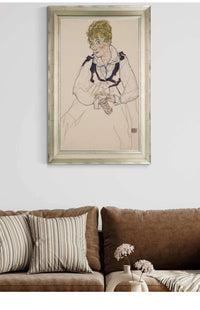 Die Frau Des Kunstlers Sitzend Edith Schiele by Egon Schiele Posters, Prints, & Visual Artwork