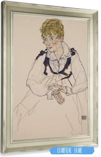 Die Frau Des Kunstlers Sitzend Edith Schiele by Egon Schiele Posters, Prints, & Visual Artwork