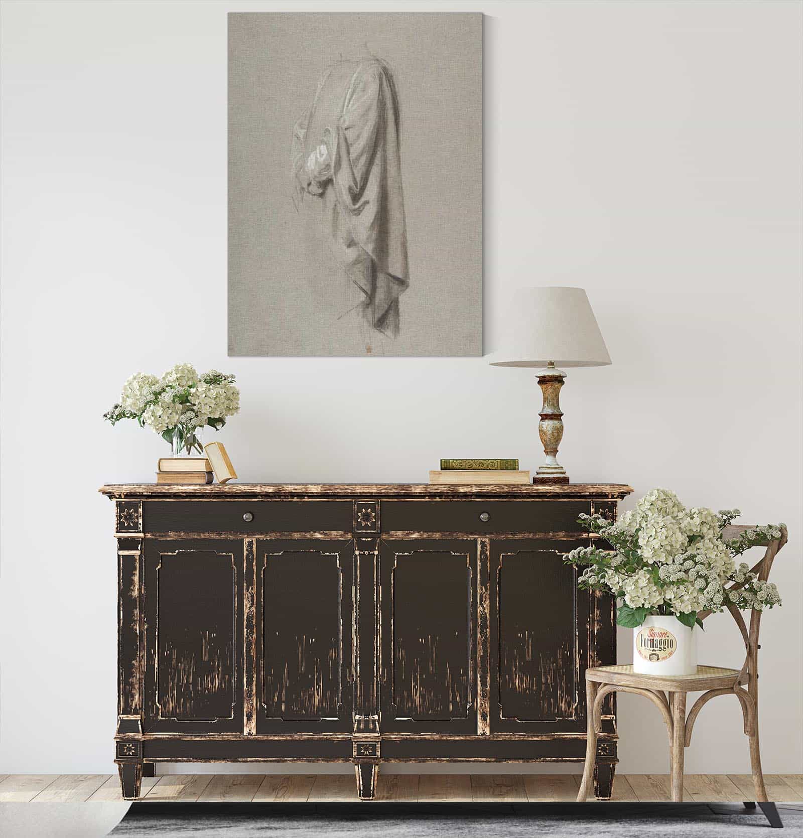Drapery Study For A Cleric by Isidore Pils Posters, Prints, & Visual Artwork