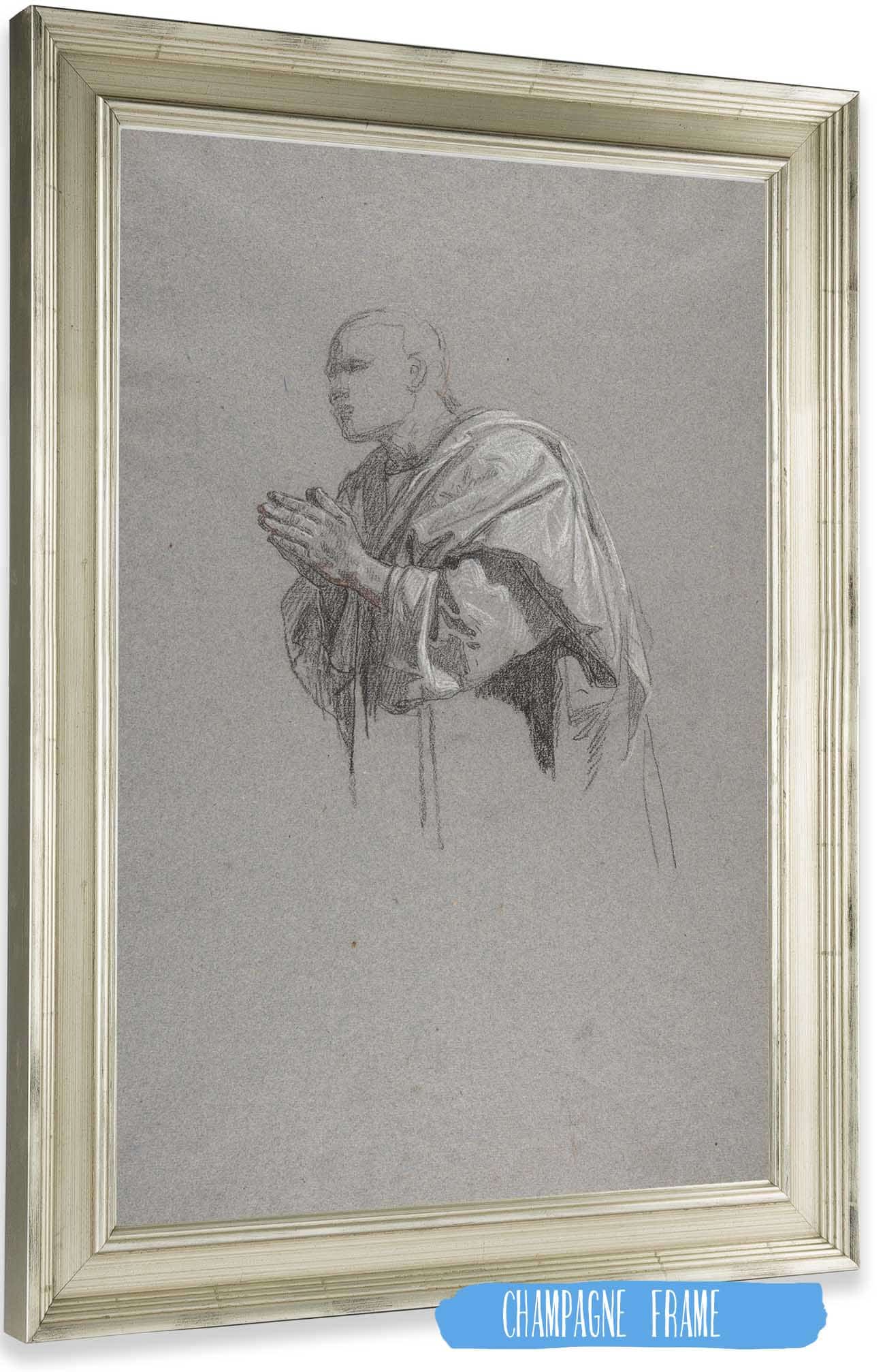 Drapery Study For A Cleric by Isidore Pils Posters, Prints, & Visual Artwork