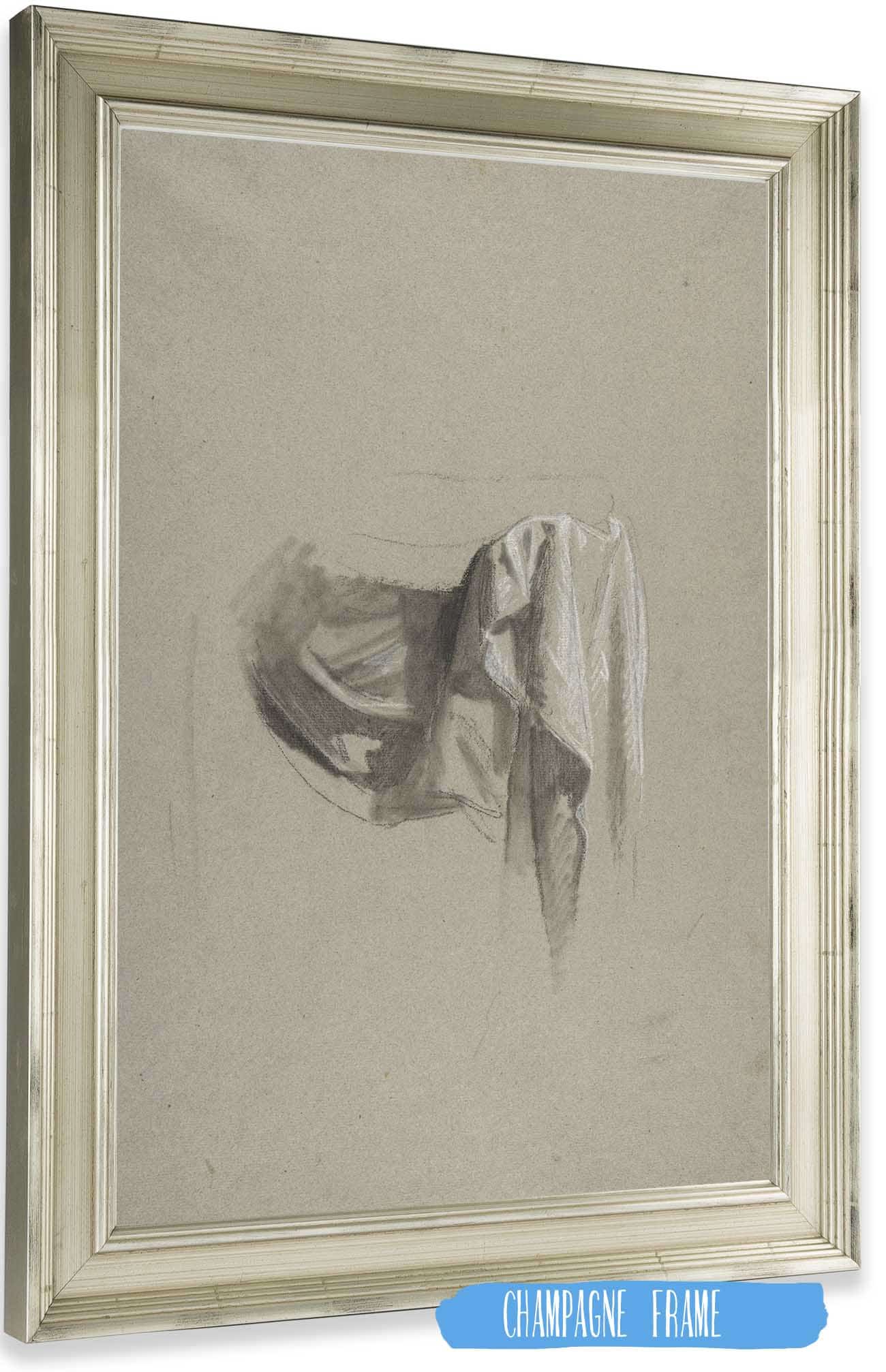 Drapery Study For Figure Holding Crown by Isidore Pils Posters, Prints, & Visual Artwork