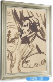 Drawing Acc To Delacroixs Self Portrait by Zygmunt Waliszewski Posters, Prints, & Visual Artwork
