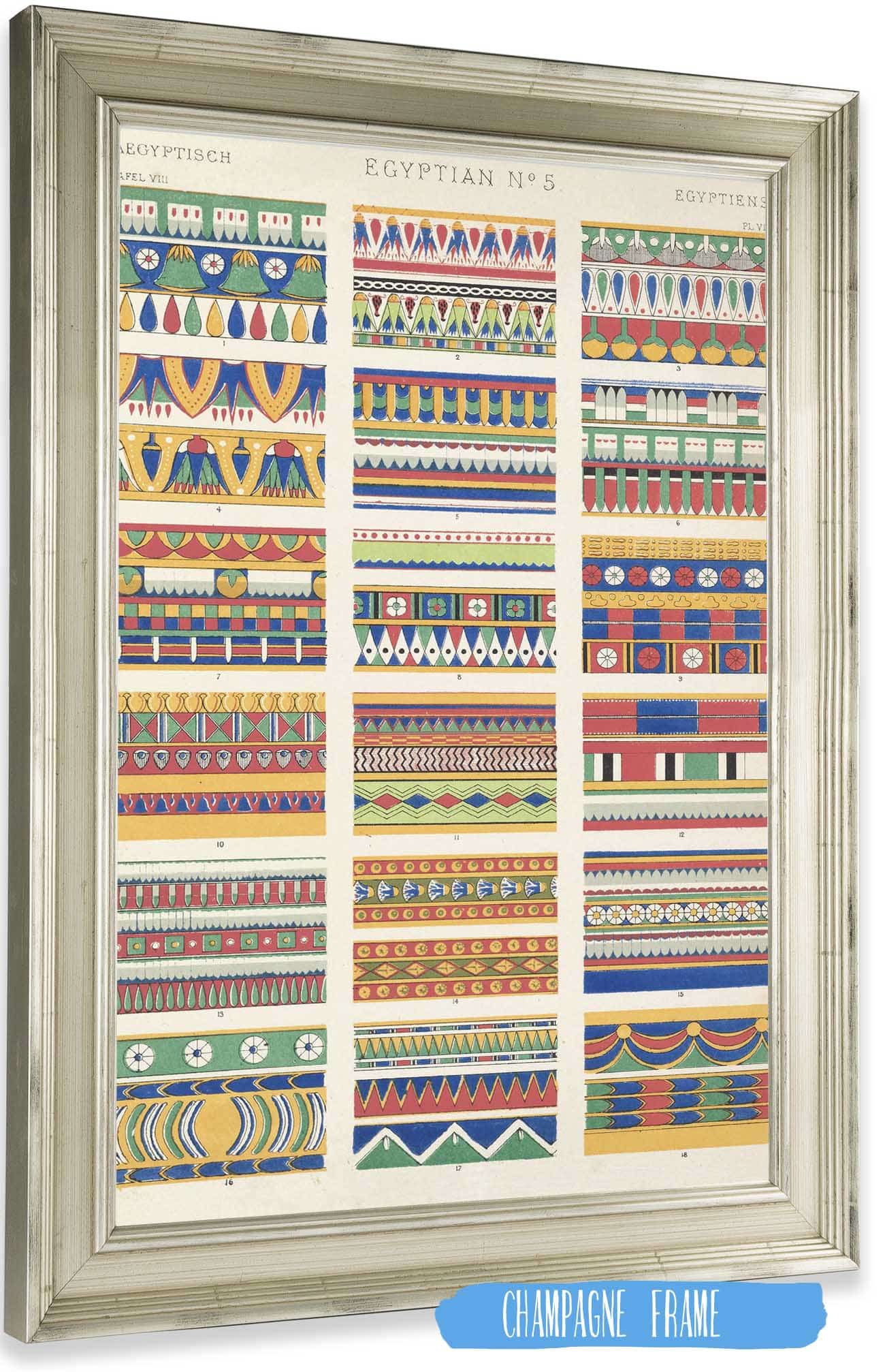 Egyptian No  by Owen Jones Posters, Prints, & Visual Artwork