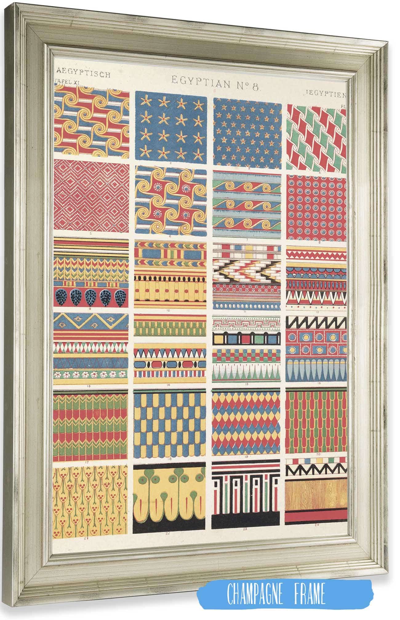 Egyptian No  by Owen Jones Posters, Prints, & Visual Artwork