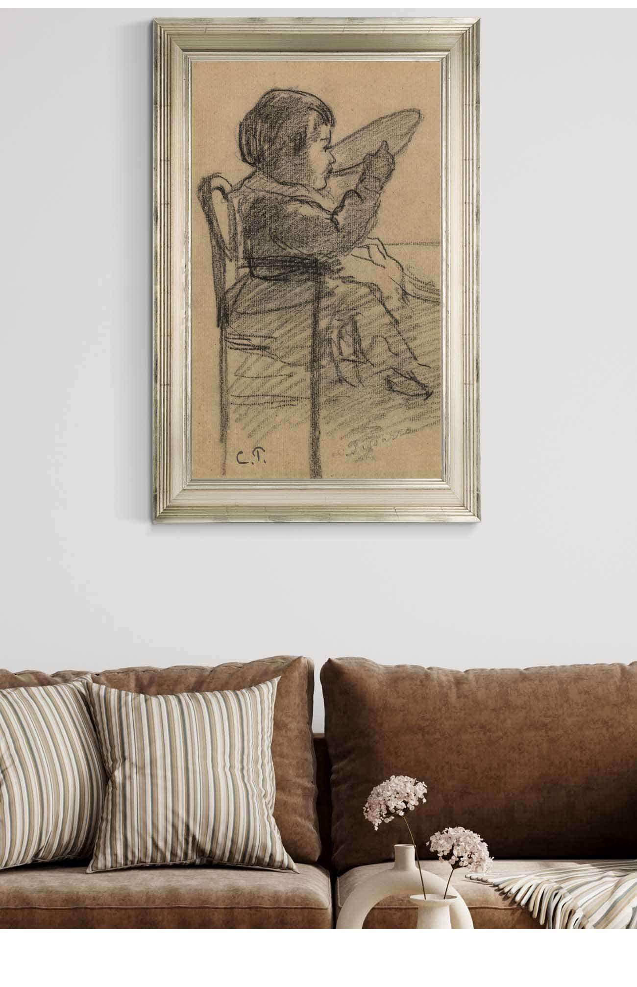 Enfant by Camille Pissarro Posters, Prints, & Visual Artwork