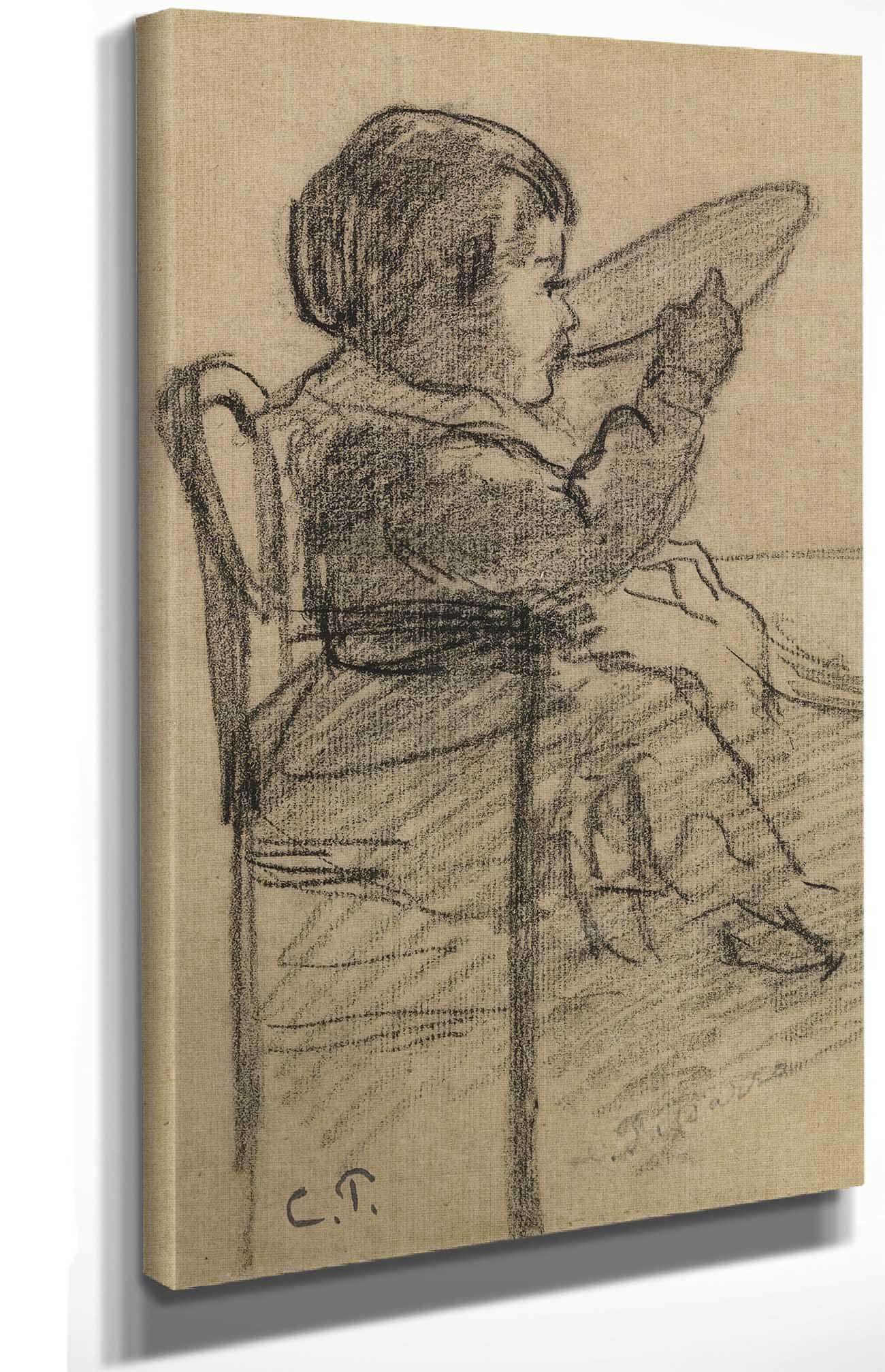 Enfant by Camille Pissarro Posters, Prints, & Visual Artwork