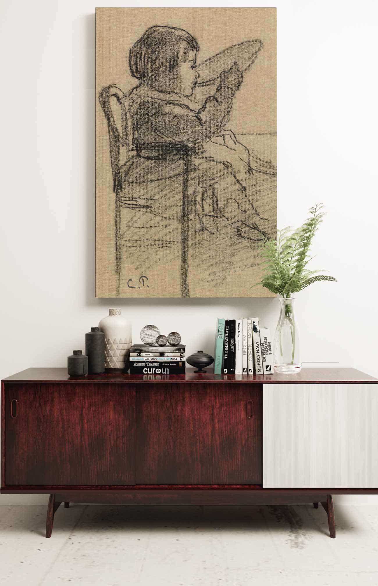 Enfant by Camille Pissarro Posters, Prints, & Visual Artwork