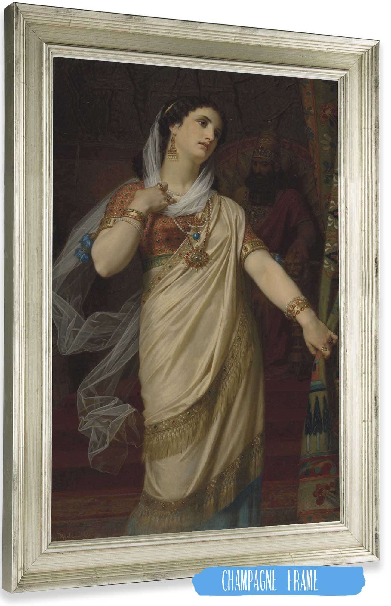 Esther by Hugues Merle Posters, Prints, & Visual Artwork