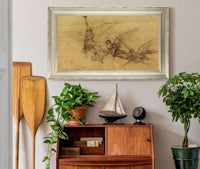 Etude De Figures Volantes  by Luc Olivier Merson Posters, Prints, & Visual Artwork