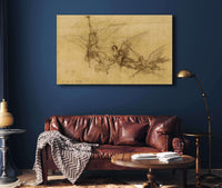 Etude De Figures Volantes  by Luc Olivier Merson Posters, Prints, & Visual Artwork