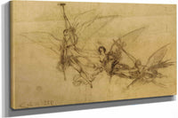 Etude De Figures Volantes  by Luc Olivier Merson Posters, Prints, & Visual Artwork