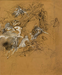 Etude De Figures Volantes  by Luc Olivier Merson Posters, Prints, & Visual Artwork