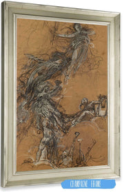 Etude De Figures Volantes  by Luc Olivier Merson Posters, Prints, & Visual Artwork