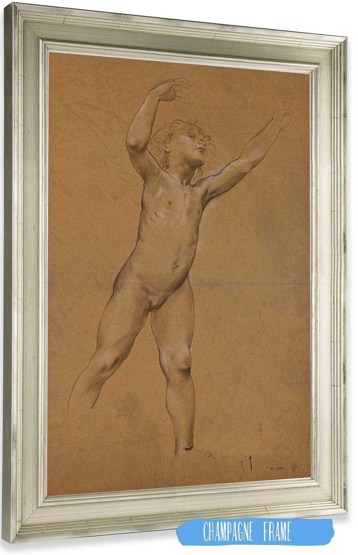 Etude De Fillette Nue by Luc Olivier Merson Posters, Prints, & Visual Artwork