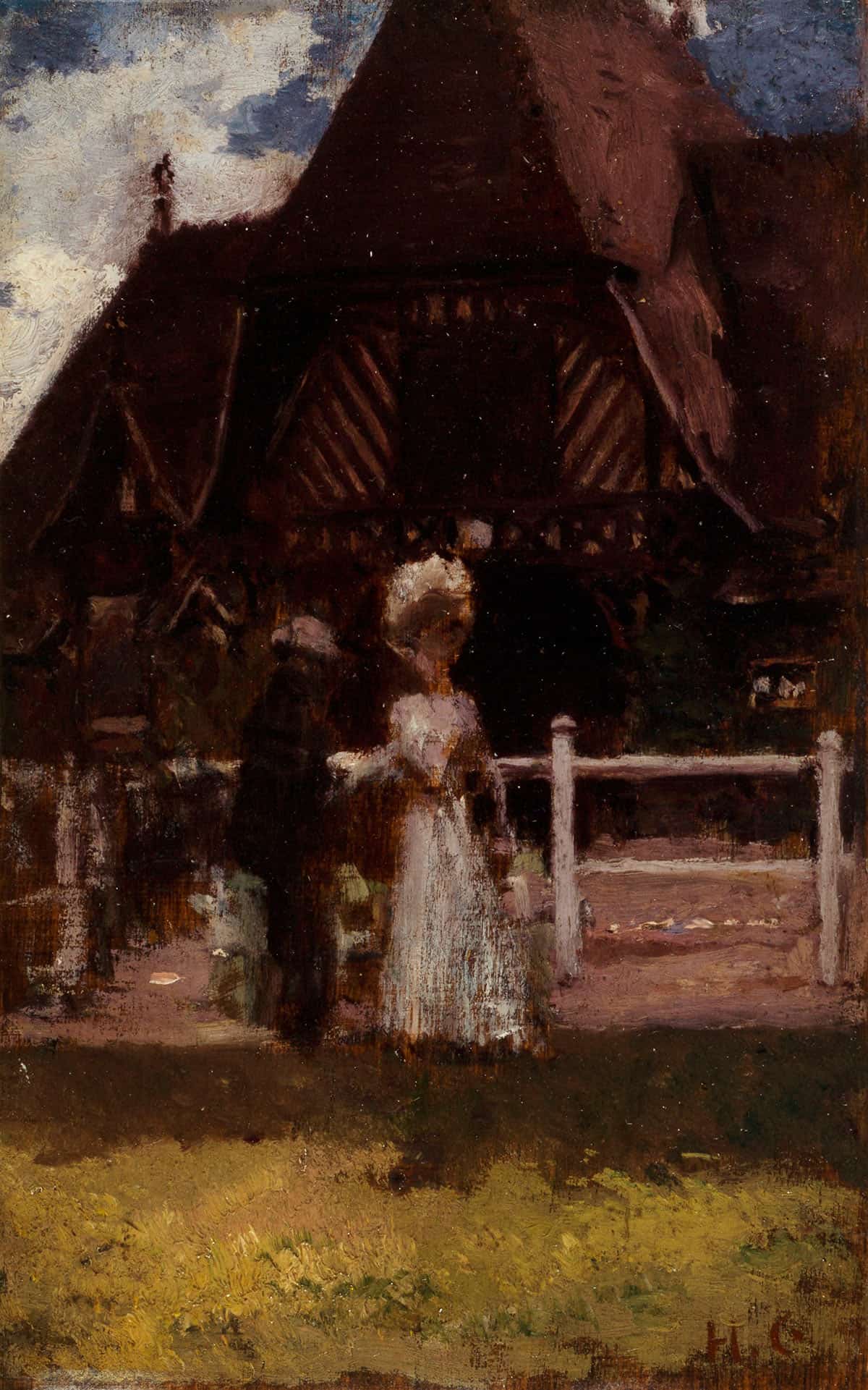 Etude Pour Un Tableau Non Identifie Montrant Lhippodrome De Deauville by Henri Gervex Posters, Prints, & Visual Artwork