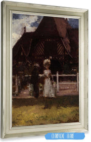 Etude Pour Un Tableau Non Identifie Montrant Lhippodrome De Deauville by Henri Gervex Posters, Prints, & Visual Artwork