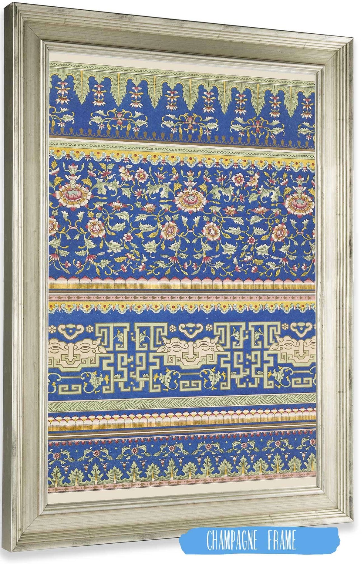 Examples Of Chinese Ornament Pl  by Owen Jones Posters, Prints, & Visual Artwork