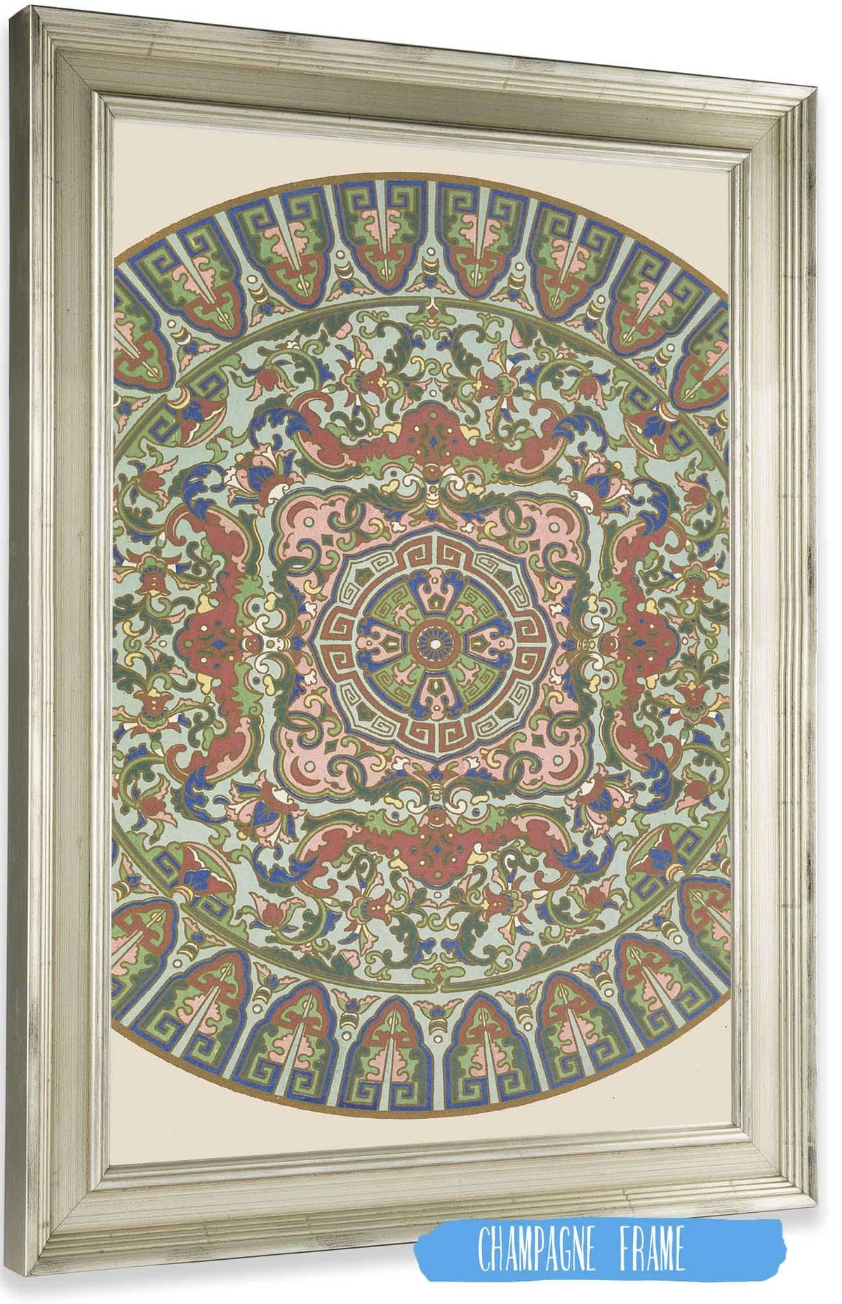 Examples Of Chinese Ornament Pl  by Owen Jones Posters, Prints, & Visual Artwork