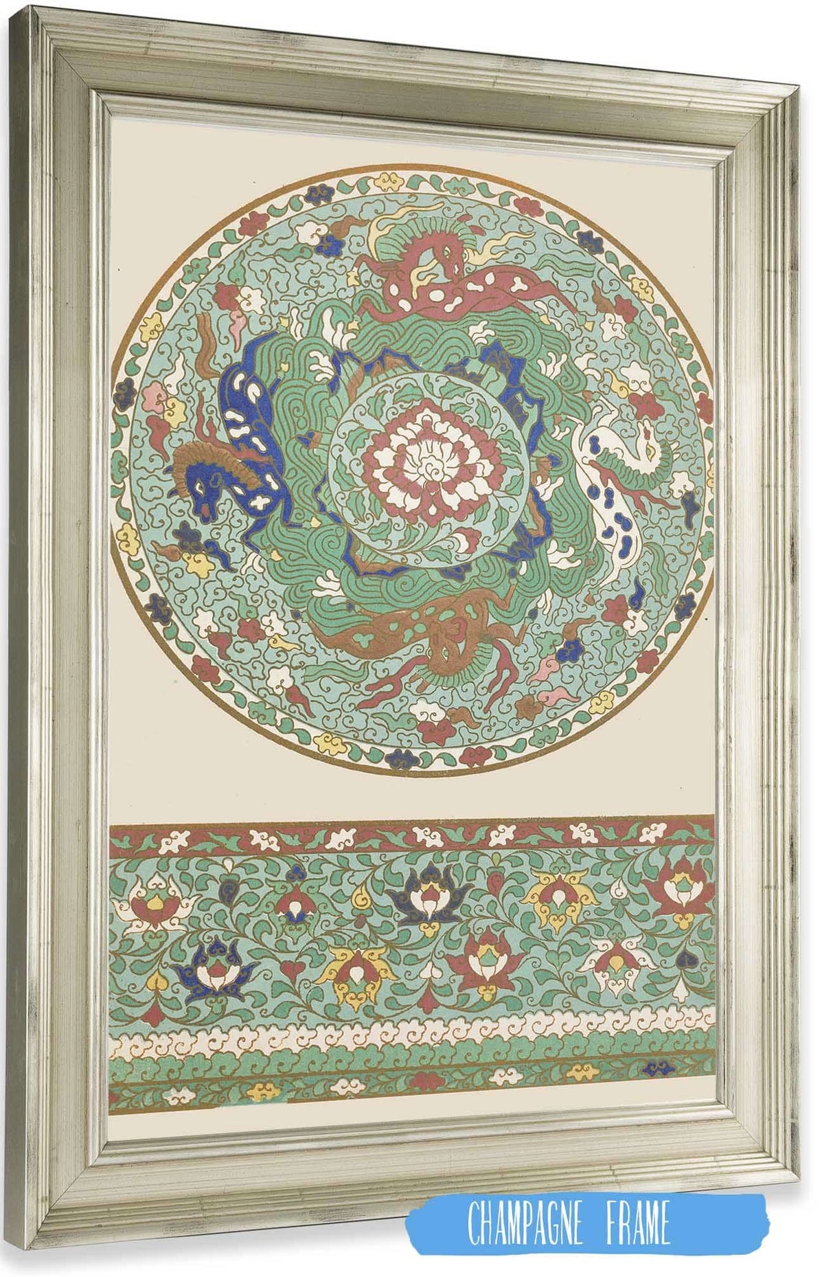 Examples Of Chinese Ornament Pl  by Owen Jones Posters, Prints, & Visual Artwork