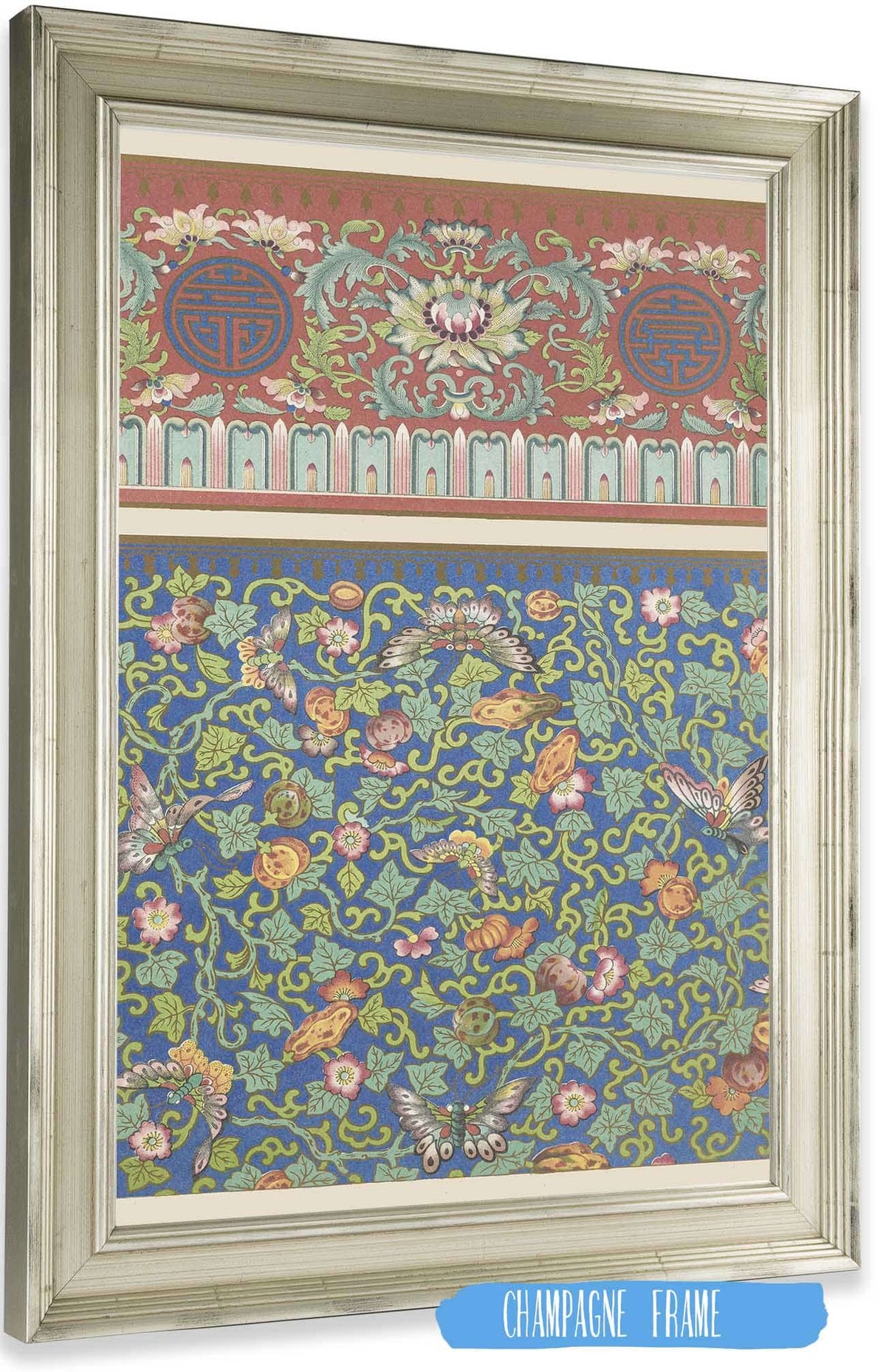Examples Of Chinese Ornament Pl  by Owen Jones Posters, Prints, & Visual Artwork