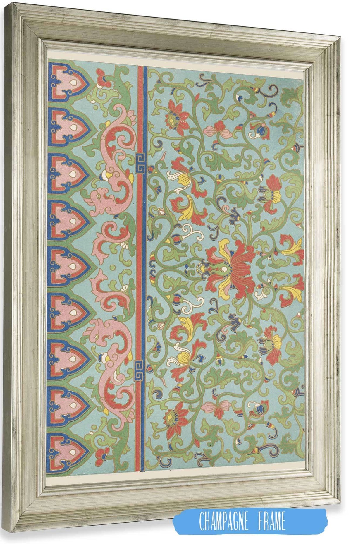 Examples Of Chinese Ornament Pl  by Owen Jones Posters, Prints, & Visual Artwork