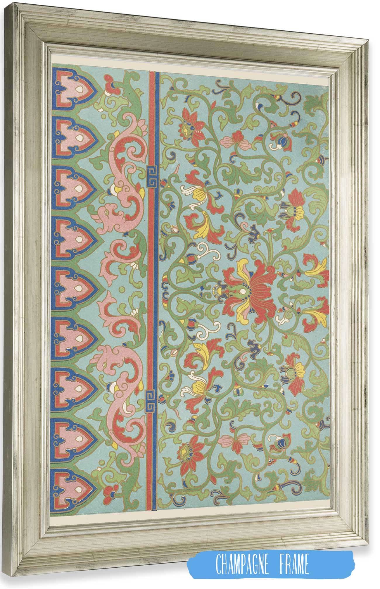 Examples Of Chinese Ornament Pl  by Owen Jones Posters, Prints, & Visual Artwork