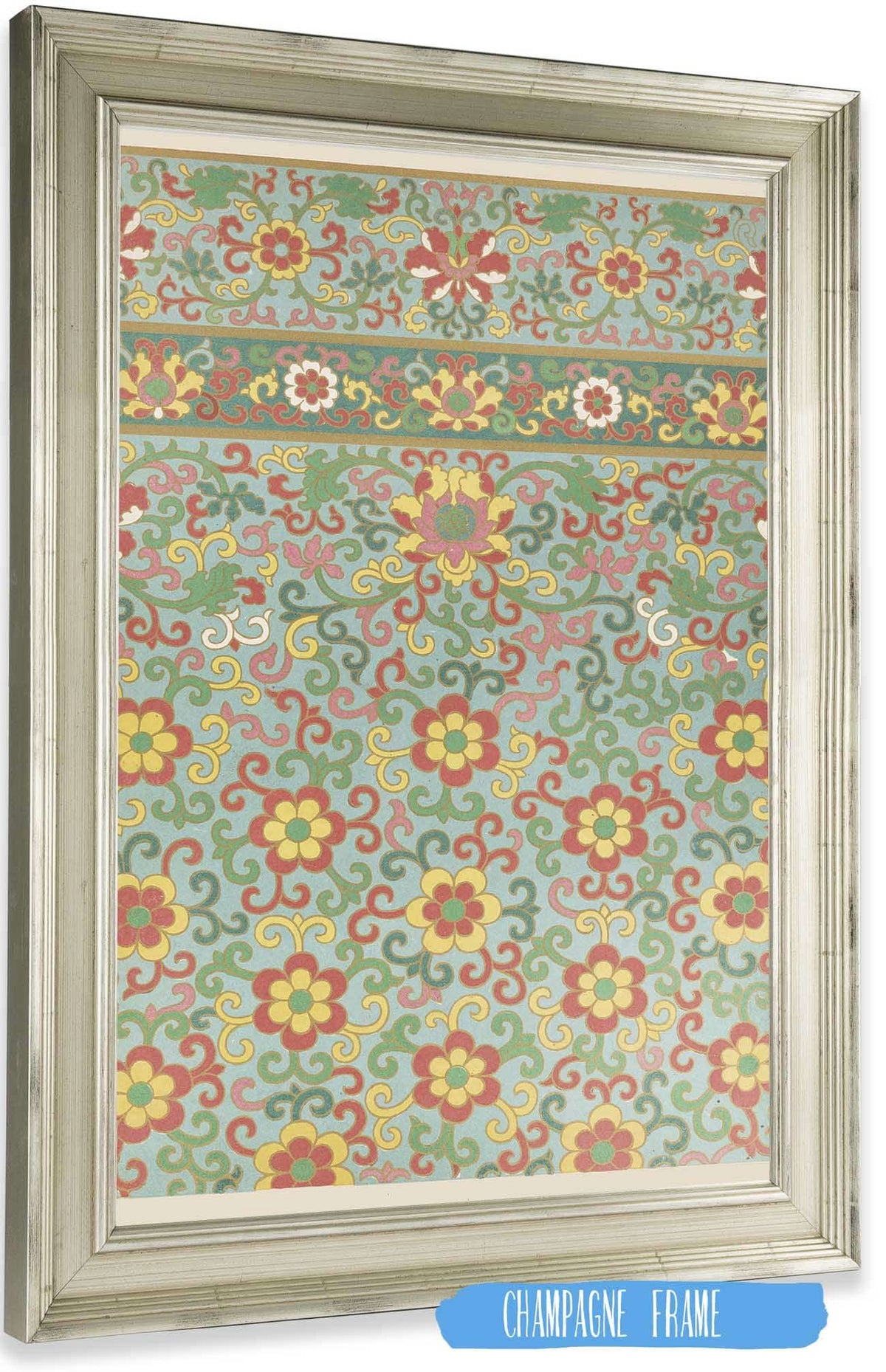 Examples Of Chinese Ornament Pl  by Owen Jones Posters, Prints, & Visual Artwork