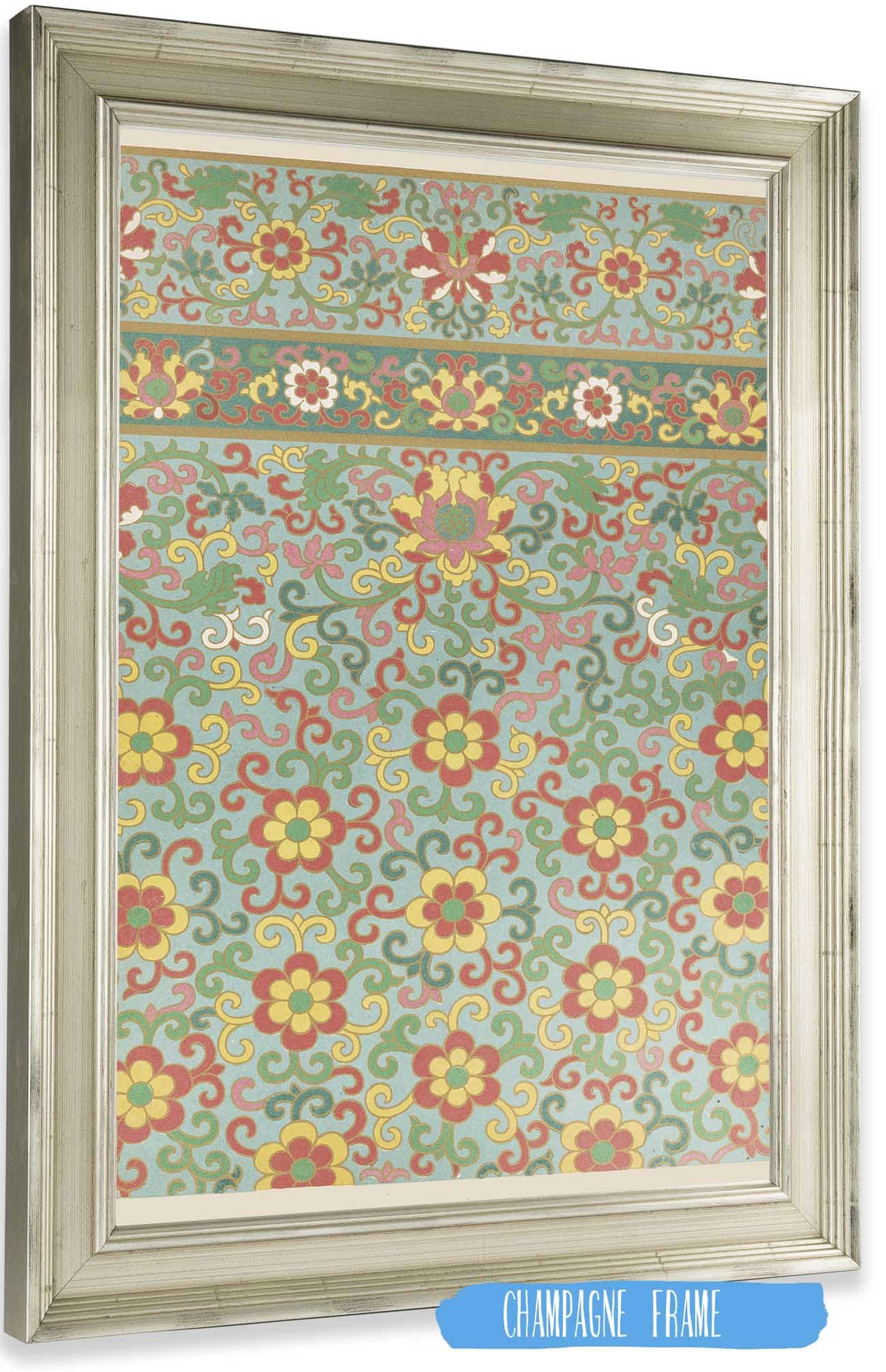 Examples Of Chinese Ornament Pl  by Owen Jones Posters, Prints, & Visual Artwork