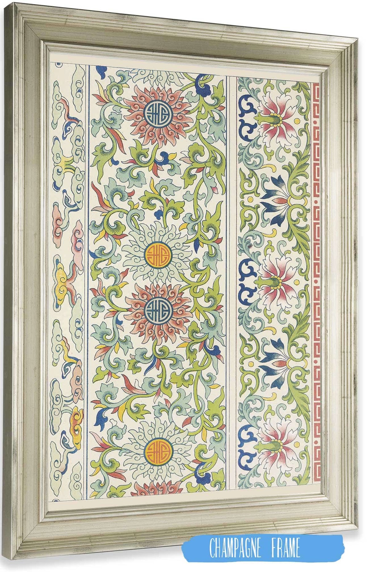 Examples Of Chinese Ornament Pl  by Owen Jones Posters, Prints, & Visual Artwork