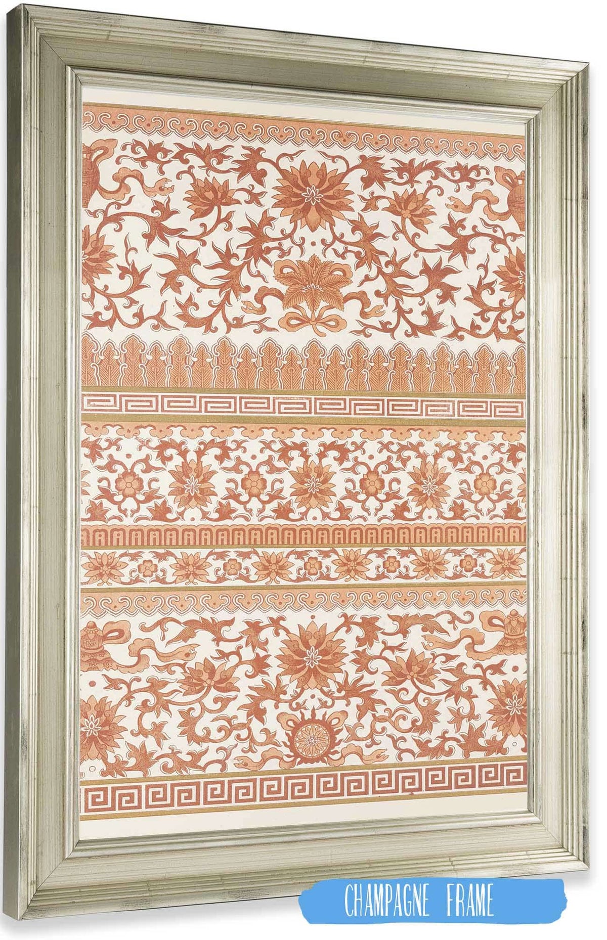 Examples Of Chinese Ornament Pl  by Owen Jones Posters, Prints, & Visual Artwork