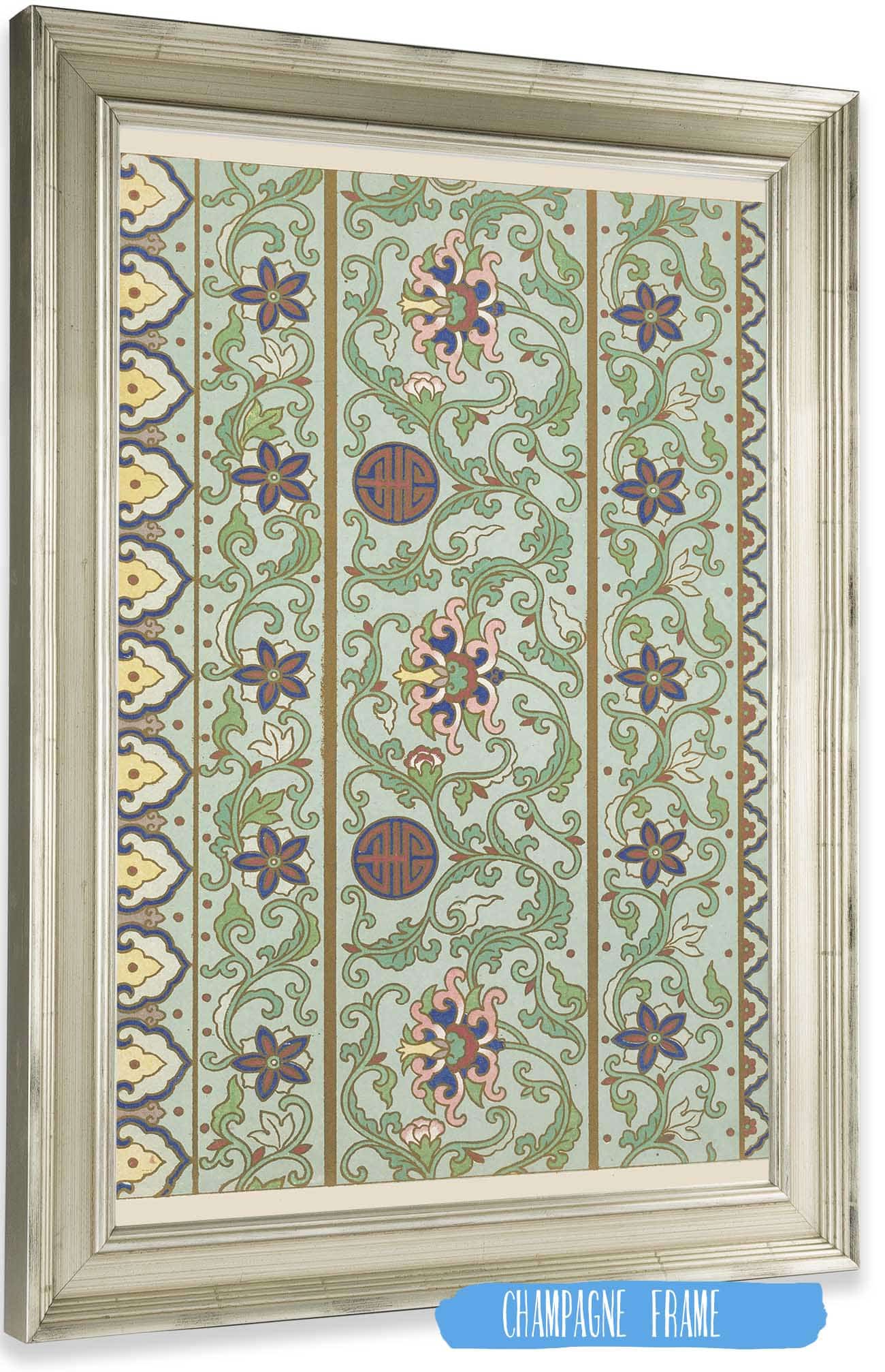 Examples Of Chinese Ornament Pl  by Owen Jones Posters, Prints, & Visual Artwork