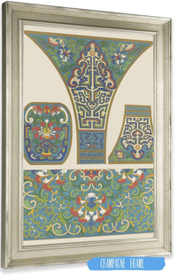 Examples Of Chinese Ornament Pl  by Owen Jones Posters, Prints, & Visual Artwork